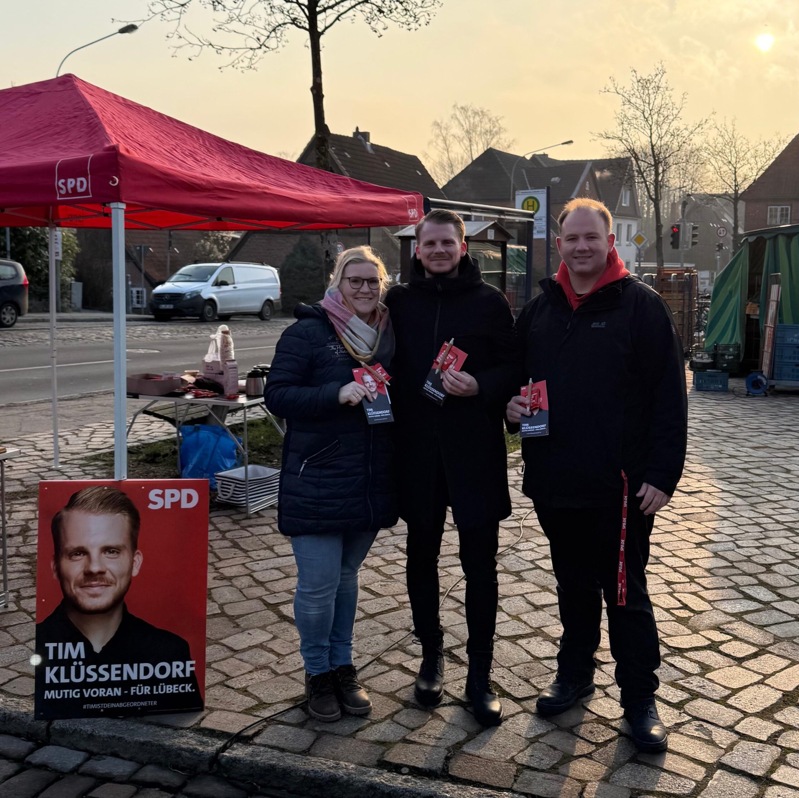 Wir auf dem Schlutuper Markt